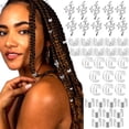 thumbnail image 1 of SDJMa 40 Pieces Hair Jewelry Rings Hair Decorations, Aluminum Dreadlocks beads Metal Cuffs,Silver and Gold, unisex(Silver), 1 of 3