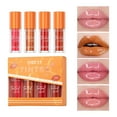 thumbnail image 1 of SDJMa 4Pcs Shimmer Lip Gloss Set Plumping Liquid Nude Lipstick Set Moisturizing Long Lasting Waterproof Non-Stick Cup Not-Fade Shiny Lip Gloss Set for Women- Set B, 1 of 9