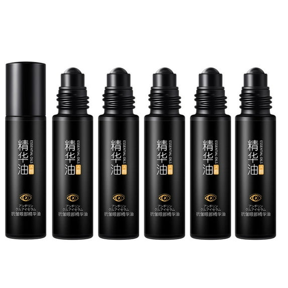 SDJMa 5 Pack Wrinkle-Reducing Eye Oil - Moisturizing Roll-On for Fine Lines & Dark Circles - 10ml