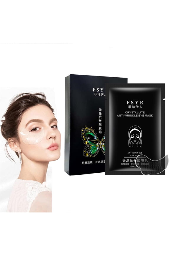 SDJMa 5 Pairs Condensed Water Microcrystalline Eye Mask, Instant Beauty Face Nutrition Wrinkle Removal Lift Sticker, Lift Tape Invisible Anti Wrinkle Patches, For All Skin Type