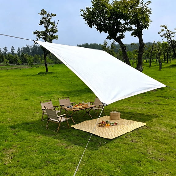 SDJMa 6.56x6.56 FT Shade Cloth, Sun Shade Netting with Grommets, Outdoor Sunshade for Patio Garden Backyard