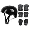thumbnail image 1 of SDJMa 7 Pcs Kids Helmet Pad Set, Adjustable Kids Bike Helmet Set with Knee Pads, Elbow Pads and Wrist Guards, Kids Protective Gear Set for Girls Boys Age 3-12 Years Old Roller Skating Cycling, 1 of 7