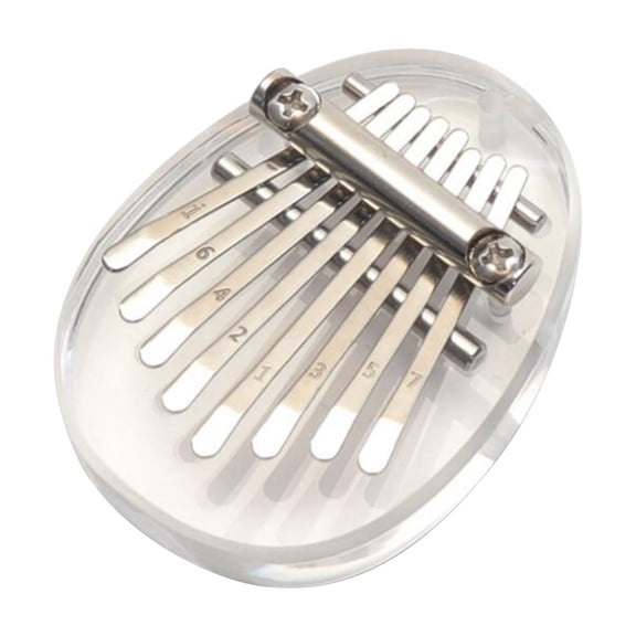 SDJMa 8 Keys Mini Kalimba Thumb Piano Solid Wood Finger Piano Portable Marimba Musical Handmade Instruments Professional Mbira with Lanyard Good Accessory Pendant Gift Easy to Learn Christmas Gifts