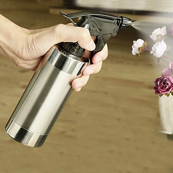 SDJMa 9.4 oz/280 ml Spray Bottle Stainless Steel with Fine Mist Sprayer, Durable Trigger Sprayer, Empty Refillable Container for Indoor Home or Outdoor Garden Plants Water Sprayer