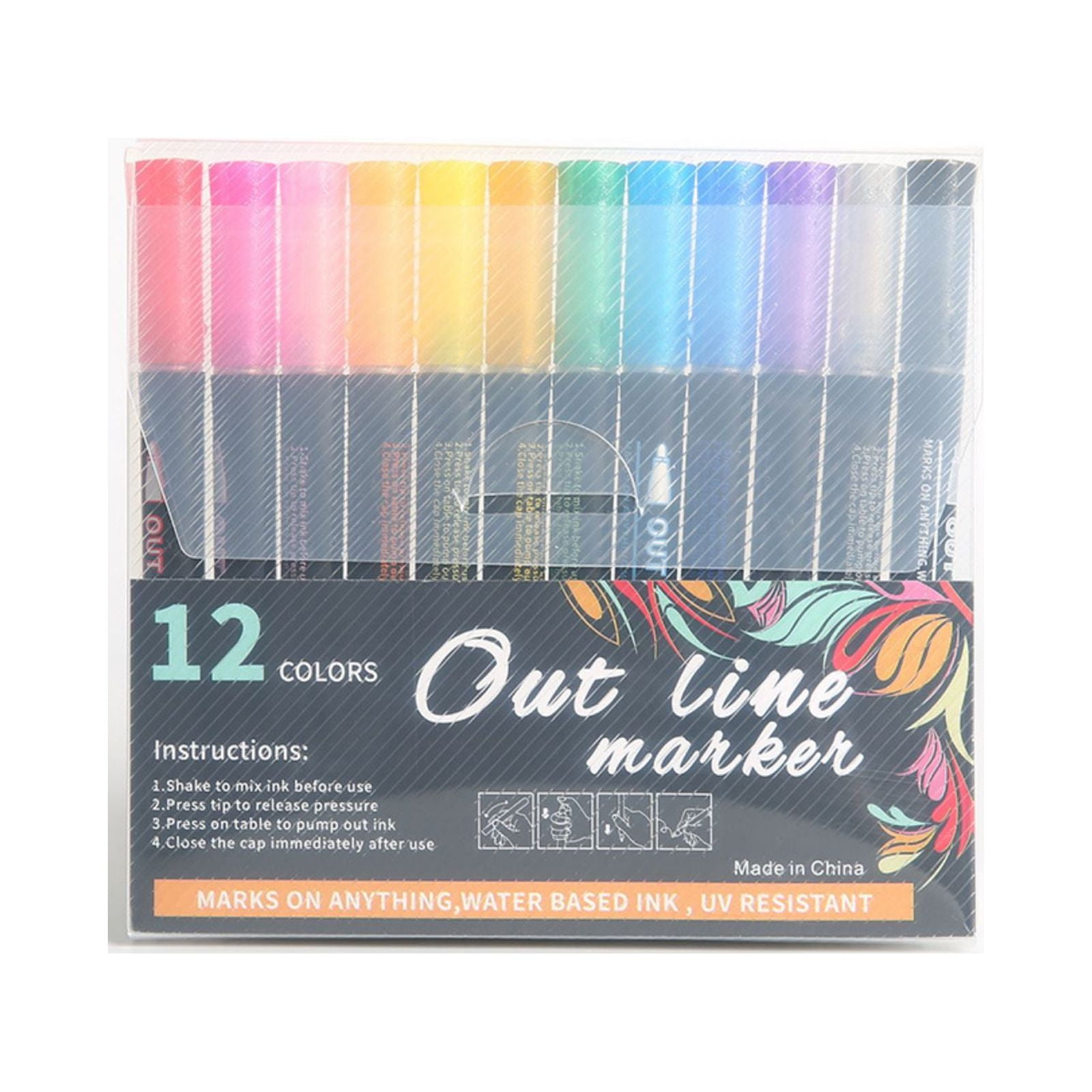  TOOLI-ART Acrylic Paint Markers Paint Pens Special Colors Set  For Rock Painting, Canvas, Fabric, Glass, Mugs, Wood, Ceramics, Plastic,  Multi-Surface. Non Toxic, Water-based (PASTEL M) : Arts, Crafts & Sewing