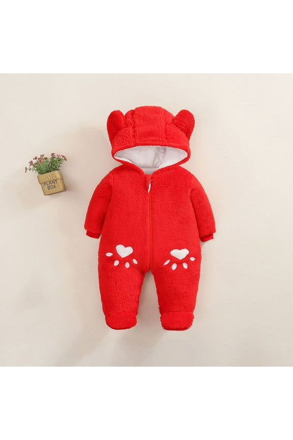 Baby Boys Girls Clothes Winter Coats Cute Newborn Infant Jumpsuit Snowsuit Bodysuits Registry for Baby Essentials Stuff