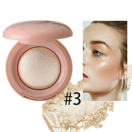 SDJMa Baked Highlighting Blush Palette, Luminous, Buildable Color, Natural Finish, for Cheeks Contour (#03)