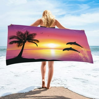 100% Organic Cotton Sunset Beach Towels
