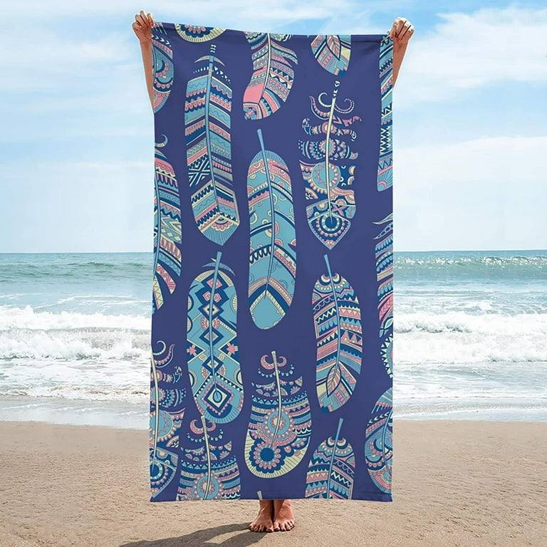SDJMa Beach Towel, Oversized Microfiber Beach Towels for Travel, Quick Dry  Towel Sand Proof Beach Towels for Women Men Girls, Cool Pool Towels Beach  Accessories Super Absorbent Towel 
