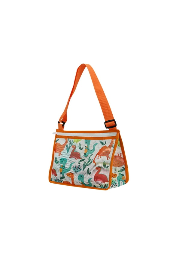 Beach Toys Shell Bags Beach Toys Mesh Bag Kids Seashell Collecting Bag Beach Sand Toy Totes Colorful Swimming Accessories Storage Bag with Adjustable Carrying Straps for Boys and Girls