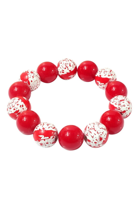 Beaded Strand Stretchy Bracelets Set Holidays Costume Charm Bracelet Wristband Set Birthday Gift for Girls Women