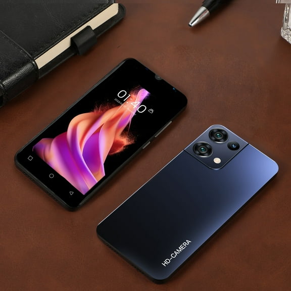 SDJMa Black 5.5" Android 12 Phone with 16GB Storage, Dual SIM Standby, 3200mAh Battery - MTK6737 Quad Core, 2MP Camera, WiFi/BT/GPS for Essential Use