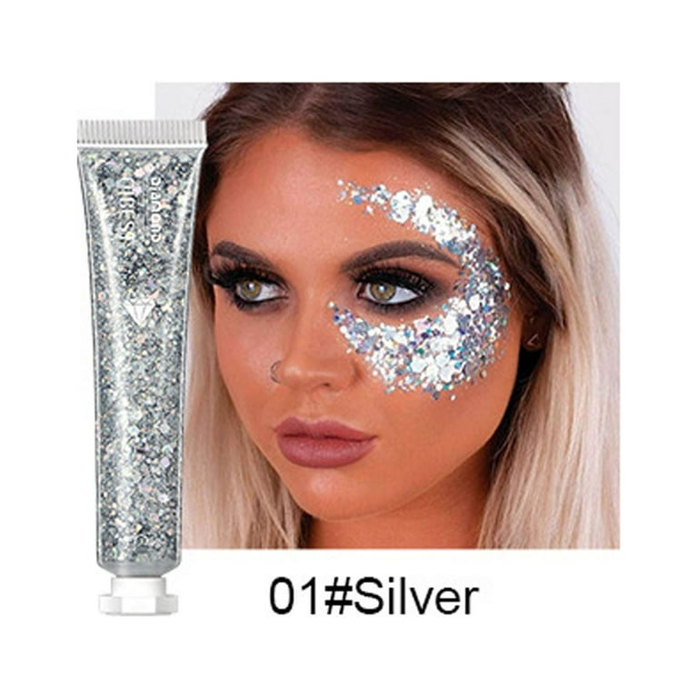 Color Changing Body Glitter, Holographic Glitter Gel for Body