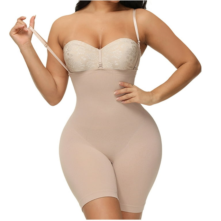 SDJMa Bodysuit for Women Tummy Control Shapewear Seamless Ladies Seamless  Body Shaper Abdominal Lifter Hip Shaper Underwear Stretch Slimming Body