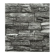 SDJMa Brick 3D Wall Panels Peel and Stick Wallpaper,Self Adhesive Waterproof Foam Faux Brick for Living Room,Bedroom,Laundry,Kitchen,Fireplace,TV Wall Decoration (15 x14in)