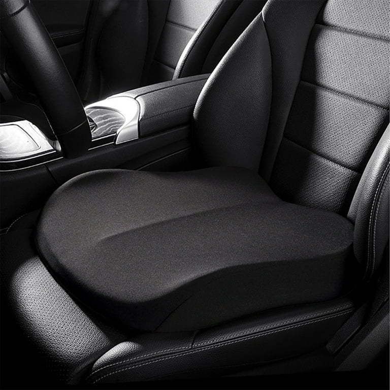 Car Seat Cushion for Leather Seats for Driver Less Fatigue on Long Trips  Keeps You Cool and Dry in the Heat Summer Warm in Winter Black 