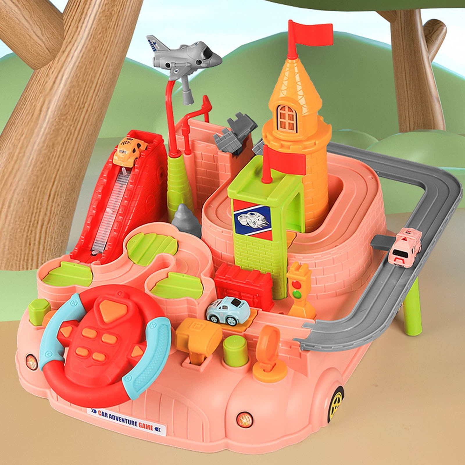  OR OR TU Toys for Boys 5-7, Race Track for Toddlers 3