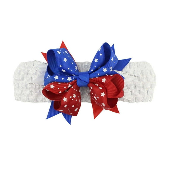 SDJMa Children's Independence Day Hair Clip Bow Bound Hair Net Baby Accessories Products