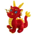 thumbnail image 1 of SDJMa Chinese New Year Dragon Plush Doll, Glitter Dragon Stuffed Animal Toys, 2024 Year of The Dragon Mascot Standing Statue Tabletop Ornament for Lunar New Year Spring Festival Office Home Decor, 1 of 6