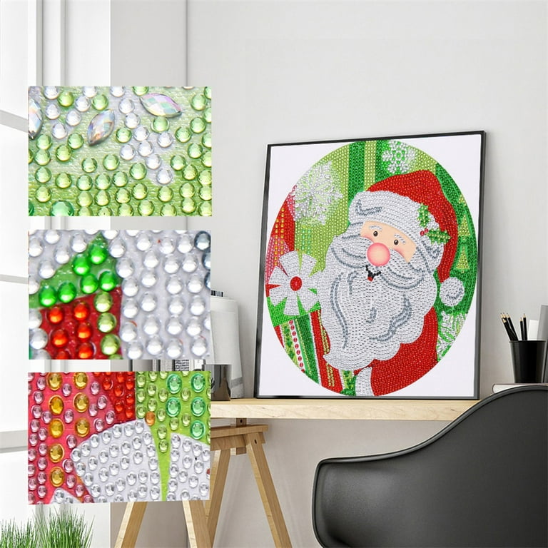 VAIIEYO Diamond Painting Kits for Adults Santa Claus, 5D Diamond Art Kit  for Beginners, DIY Paint with Round Full Drill Diamonds Paintings Gem Art  for