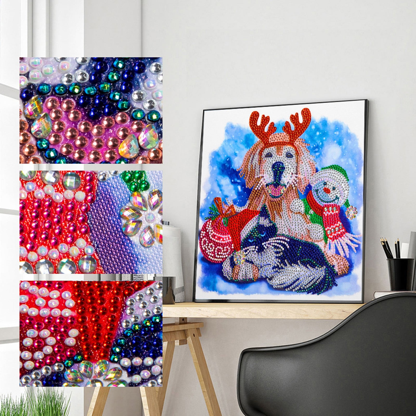 Adult Diamond Painting Kit Of Dog, Full Drill Animal 5d Diamond Painting  Artwork, Golden Retriever Gem Dotz Craft Gift For Home Wall Decoration