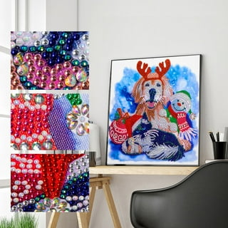 CHAMAIR 5D DIY Zodiac Diamond Art Painting Kits for Adults DIY Full Drill  Chinese Zodiac Paint with Round Diamonds Art Crafts for Home Wall Decor
