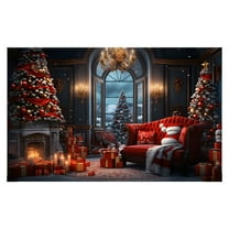 SDJMa Christmas Doormat, Non-Slip Winter Warm House Santa Claus Door Mats, Xmas Floor Mat for Kitchen Bathroom Outside Entrance Decor, 16x24 in