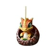 thumbnail image 1 of SDJMa Christmas Dragon Ornament, Cute Cartoon Dragon in Egg, Hanging Ornaments for Xmas Tree Car Backpack Home Holiday Party Decorations, Christmas Gift for Dragon Lovers, 1 of 8