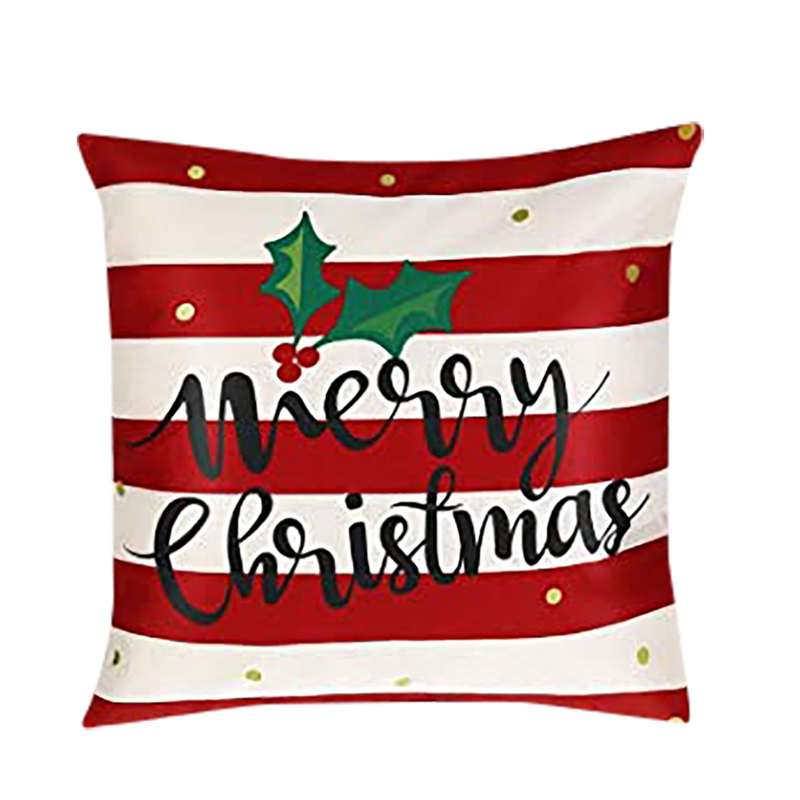 SDJMa Christmas Pillow Covers 18" x 18" Red Reindeer Christmas Tree