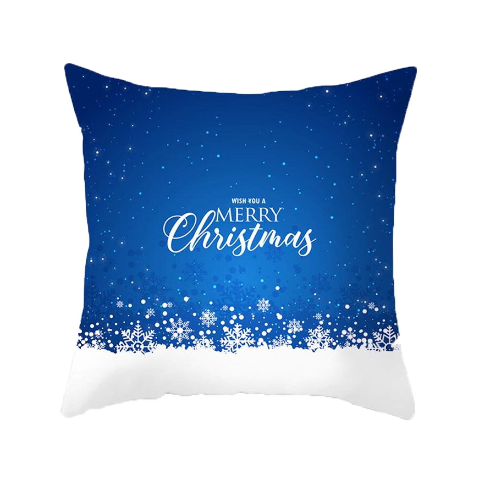 SDJMa Christmas Pillow Covers 18x18 for Christmas Decorations Merry