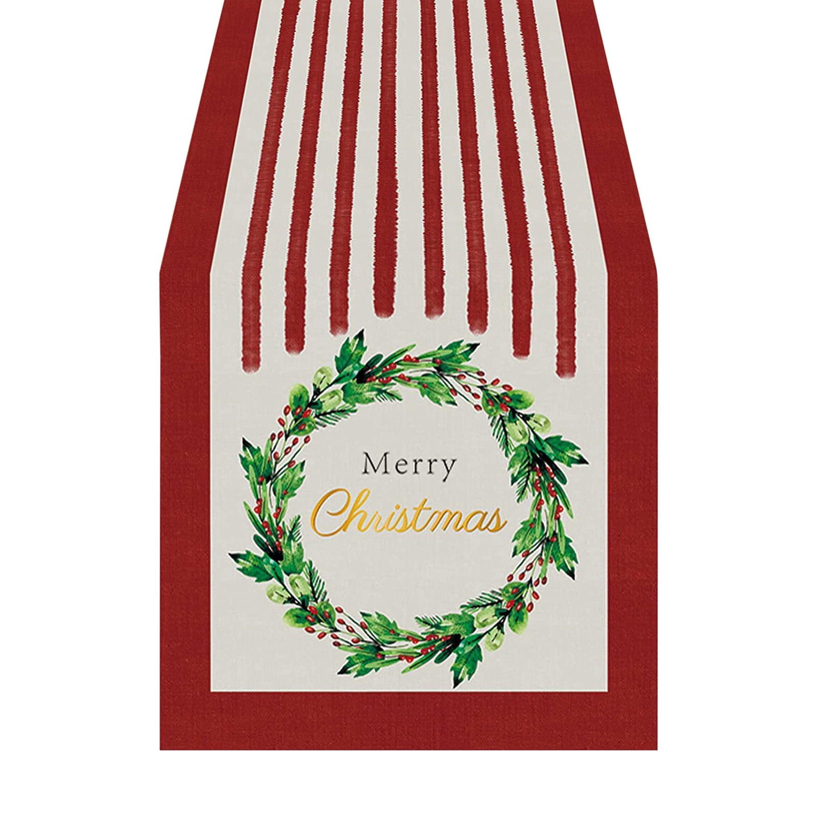 SDJMa Christmas Table Runner Buffalo Plaid Christmas Decorations