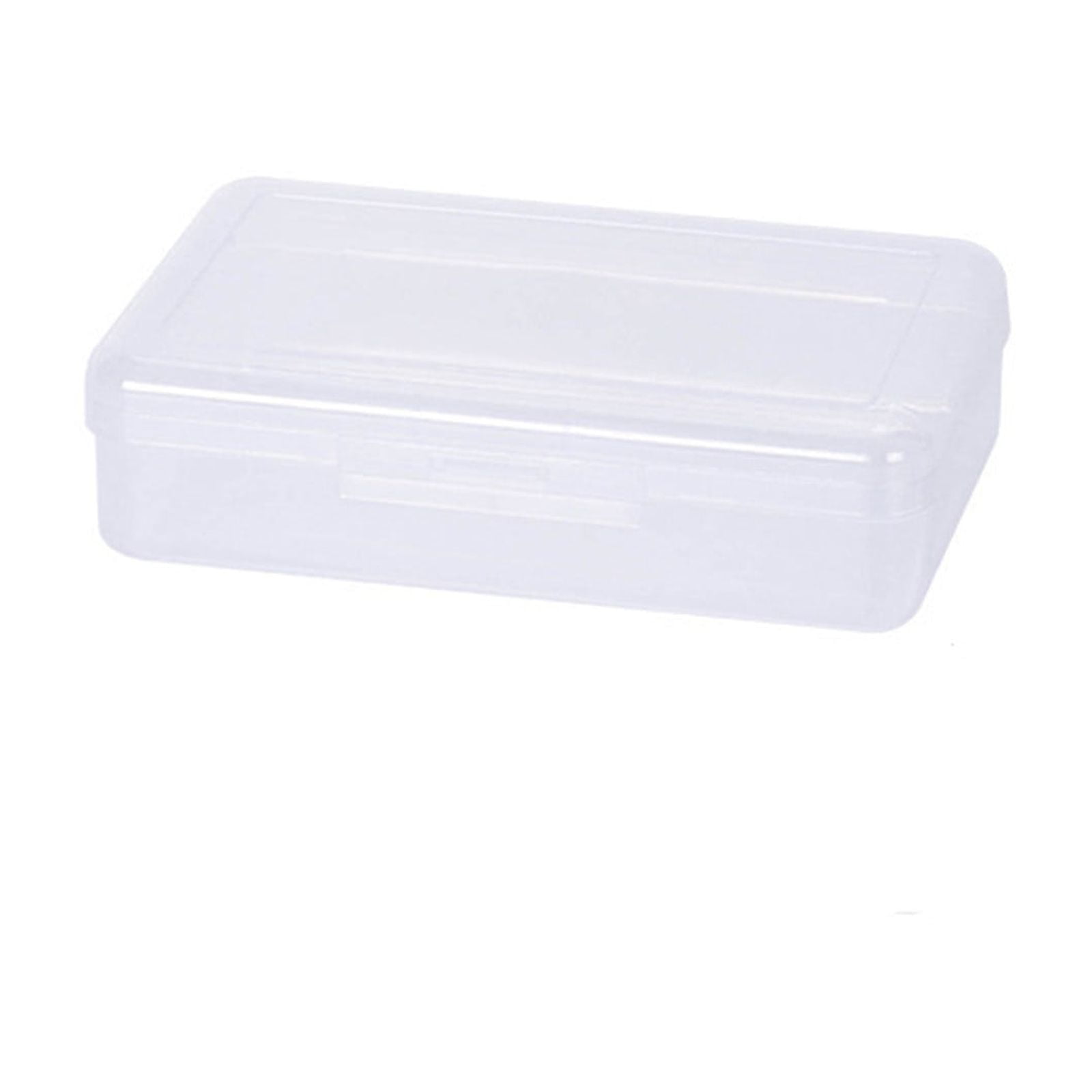 SDJMa Clear Plastic Pencil Box, 8.1"x4.8"x2.3" Large Capacity Pencil Boxes with Snaptight Lid