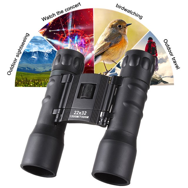 SDJMa Compact Binoculars,22x32 Lightweight Low Light Night Vision