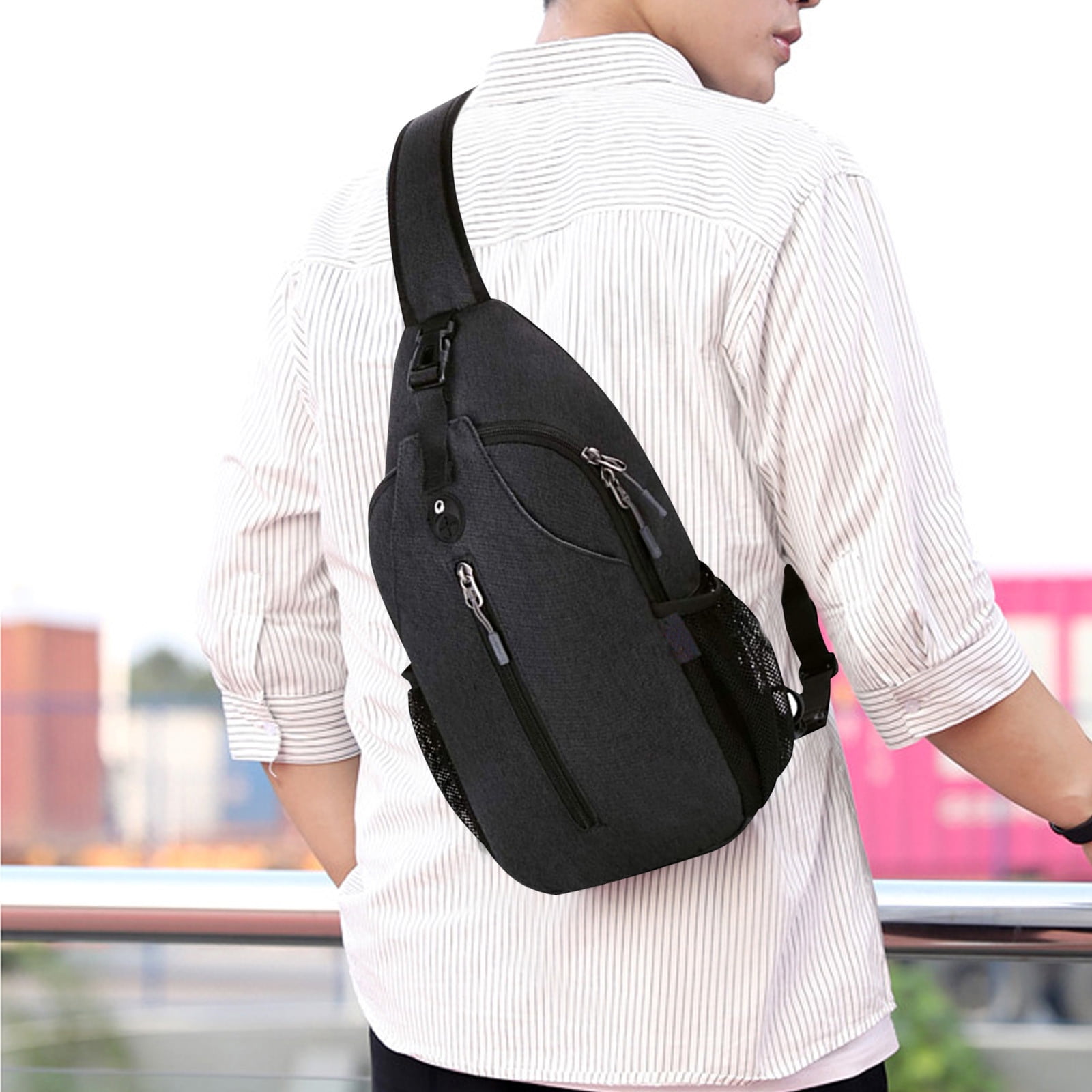 SDJMa Crossbody Backpack Shoulder Bag for Men, Lightweight One Strap ...