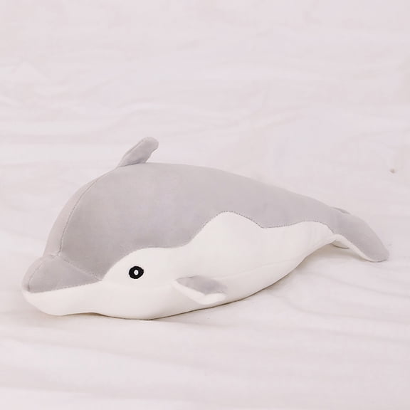 SDJMa Dolphin Plush Hugging Pillow, Soft Large Dolphins Stuffed Animal Toy Doll Gifts for Kids, Valentine, Christmas, Bedding(19.7")