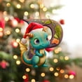 thumbnail image 1 of SDJMa Dragon Christmas Ornament, 26 Letters Cute Cartoon Christmas Dragon Decoration for Christmas Tree Hanging Ornament, Xmas Gift for Dragon Lover, Home Holiday Party Decor, 1 of 8