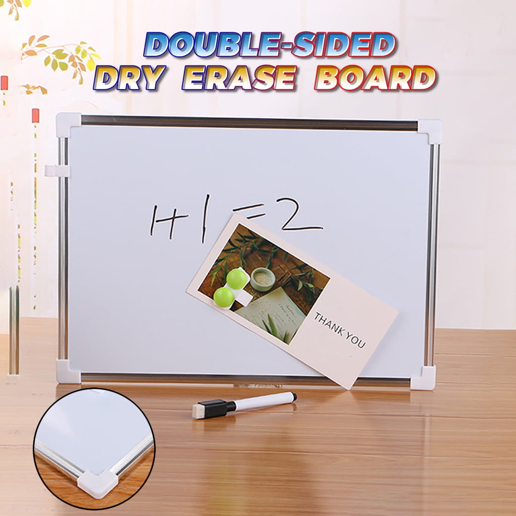 SDJMa Dry Erase White Board, 14"X9" DoubleSided Whiteboard