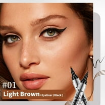 SDJMa Dual-Ended Waterproof EyeBrow Pencils for Women with 4-Fork-Tip, Sweat-proof Contouring Pen, Long-Lasting Eyebrow Brush For Woman (A)