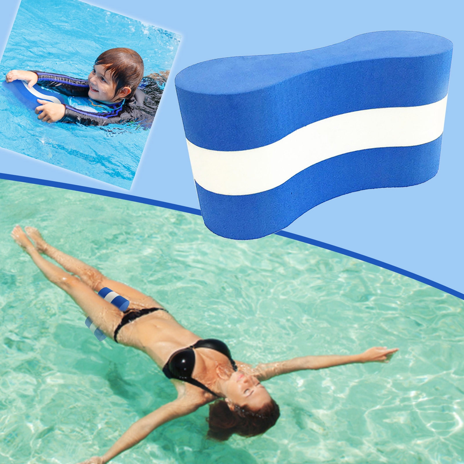 SDJMa EVA Pull Buoy Leg Float - Pool Training Aid, Legs and Hips Support  for Adults, Kids, and Beginners, for Swimming Stroke 