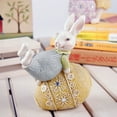 thumbnail image 2 of Easter Bunnies Decor, Cute Easter Figurine, Small Bunny Figurines Table Centerpiece Decorations Rabbit Decoration Home Spring Decor Smiling Bunnies Roc 2 of 14