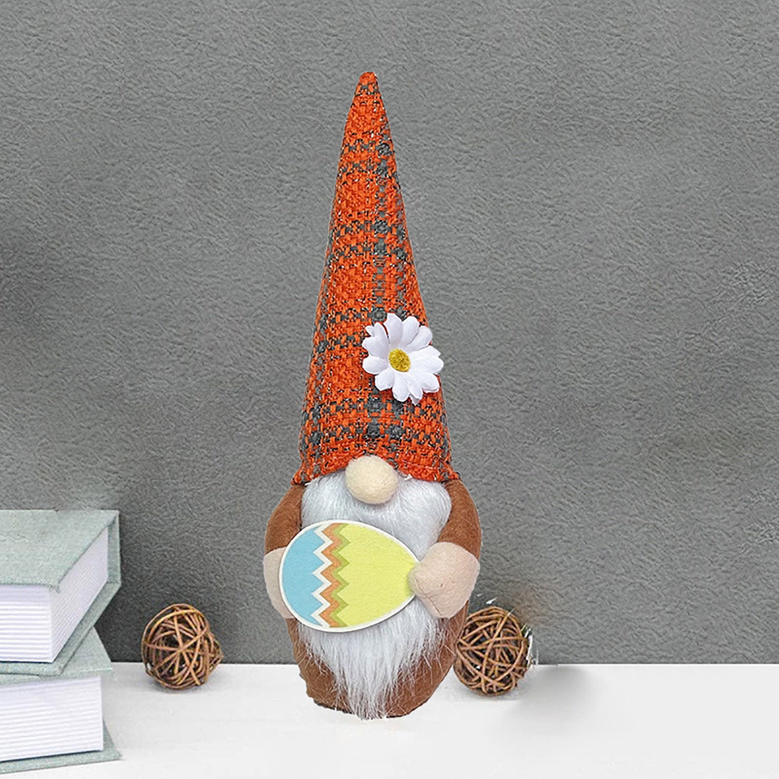 SDJMa Easter Gnomes Decorations, Plush Easter Bunny Swedish Tomte Doll ...