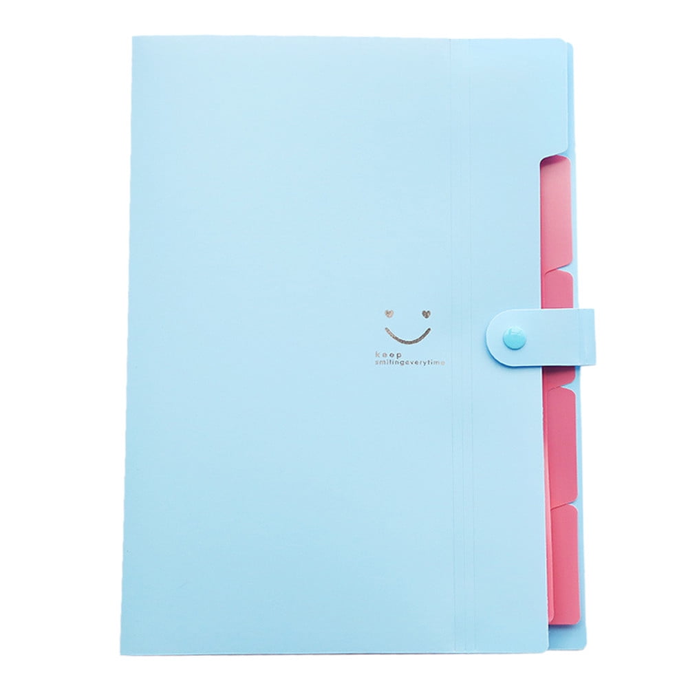 SDJMa Expanding File Folder ,5 Pockets A4 Letter Size Accordion Folder