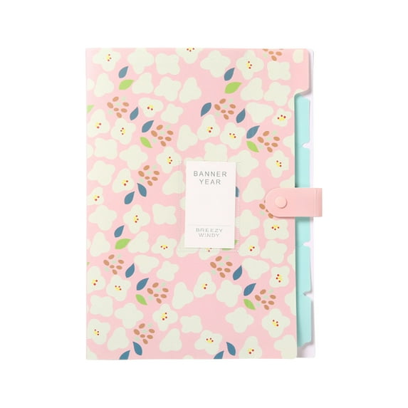 SDJMa Expanding File Folders 12.8"x9.4", 6 Pockets Accordion File Folder with Button Closure, Waterproof A4 and Letter Size Paper Document Organizer Folders for School Office