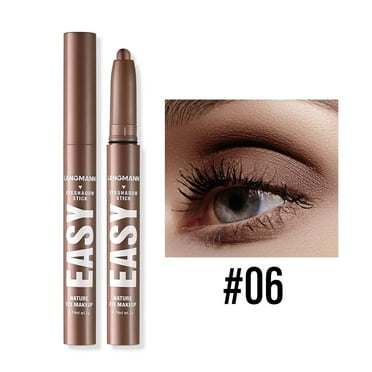 SDJMa Eyeshadow Stick, Glitter Matte Nude Eye Makeup Smoky Eyes Makeup Long Lasting Quick-Drying Smooth Brightening (#03)