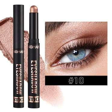 SDJMa Eyeshadow Stick, Longwear Cream Eye Shadow Stick,Smooth Brilliant Eye Brightener Pencil,High Pigment Eye Highlighter Pen for Women,Long Lasting Waterproof Eye Shadow (B)
