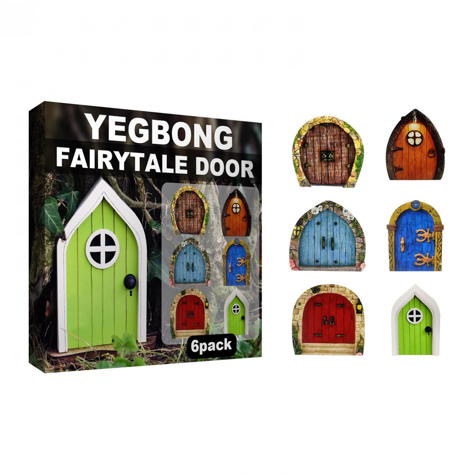 EQWLJWE Fairy Door Garden Accessories Set - Blue Fairy