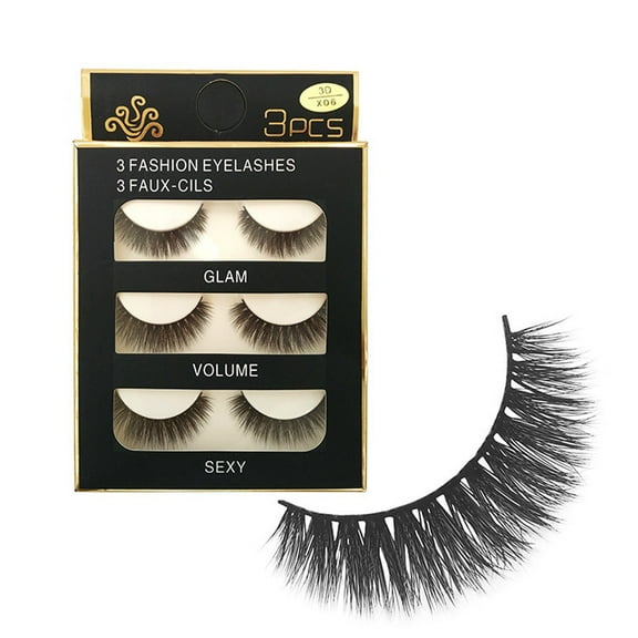 SDJMa False Eyelashes Wispy Lashes , 5D Faux Mink Lashes 100% Handmade, Volume Strip Eyelashes Thin Cotton Band Soft Fake Eyelashes Mink Lashes,Black