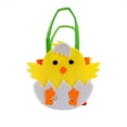 thumbnail image 1 of SDJMa Felt Easter Basket, 5.39x8.26 Inch Easter Chick Egg Bucket with Handle, Easter Tote Treat Bag for Candy Spring Easter Egg Hunts Birthday Party Favors Supplies, 1 of 9