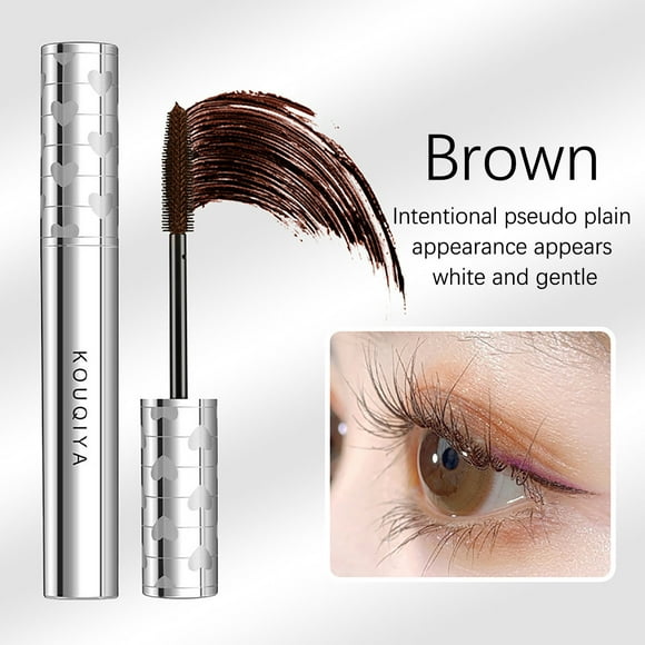 SDJMa Fiber Lash Mascara-Slim Curly Eye Black, Brown,, Long Curly, Black, Non Smudging Eye Black, Thick-Instantly Create The Look of Lash Extensions-Beauty Charming Eye Make up for Women