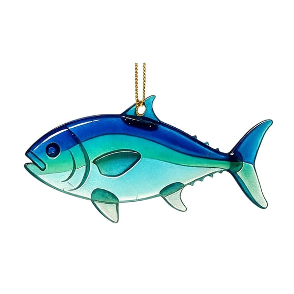 SDJMa Fish Suncatcher, 2D Flat Acrylic Fish Ornament for Christmas Tree, Gifts for Ocean Animal Lovers